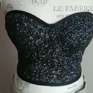 NEW Sequined Bodycon Bustier